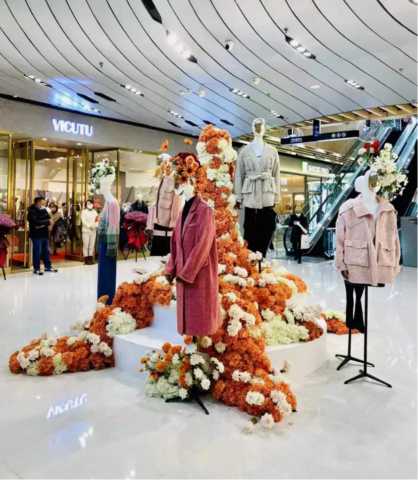 Fengke Wanda flower art interactive display