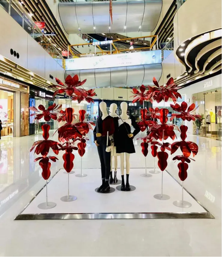 Beijing Fengke Wanda New Year art installation display