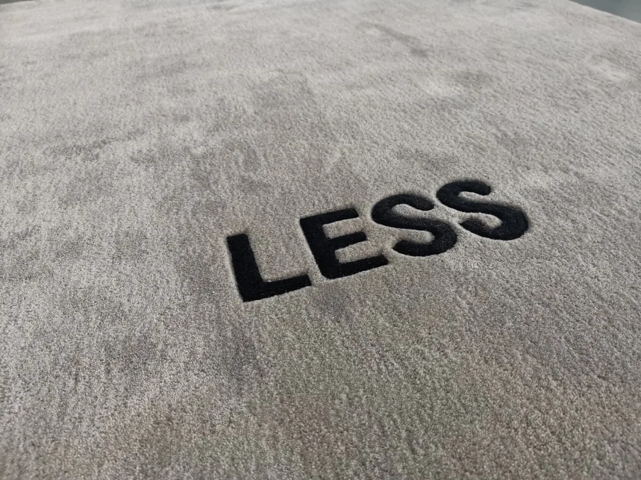 LESS handmade carpet material and colour sampling